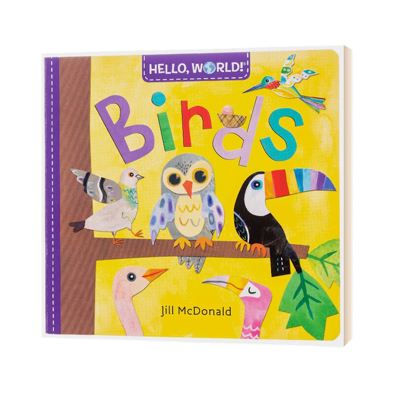 birds 你好,世界系列 小鸟们 幼儿科普百科启蒙 纸板撕不烂书 睡前