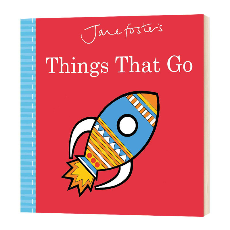 简福斯特绘本 车子跑 Jane Foster's Things That Go 英文原版  英文版幼儿英语启蒙纸板书 亲子互动 进口原版书籍儿童全英语书