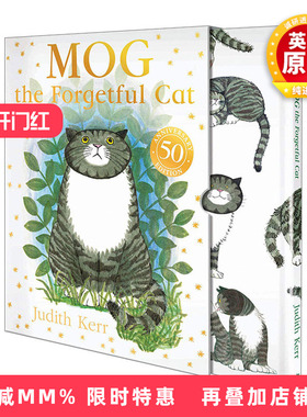 英文原版绘本 Mog The Forgetful Cat Slipcase Gift Edition 爱忘事的小猫格格 50周年精装礼盒版 英文版 进口英语原版书籍