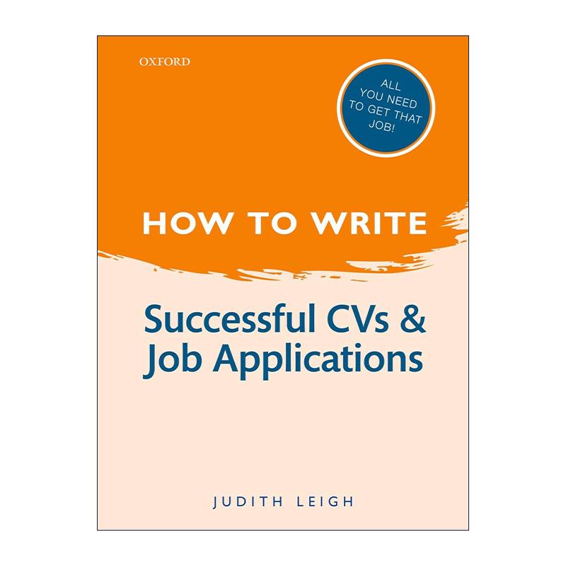 英文原版 How to Write 如何写就完美的简历与求职申请 Judith Leigh 精装 英文版 进口英语原版书籍