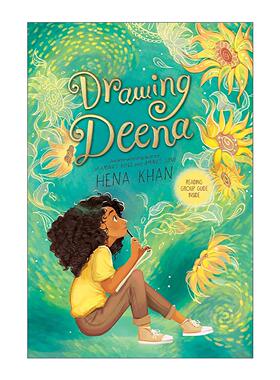 英文原版 Drawing Deena 爱画画的蒂娜 阿米娜的声音同作者Hena Khan 英文版 进口英语原版书籍