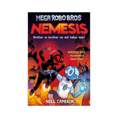 英文原版 Mega Robo Bros Nemesis 超级机器兄弟 报应 Neill Cameron少儿漫画 英文版 进口英语原版书籍