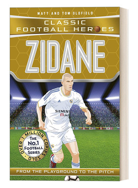 英文原版 Zidane 经典足球明星人物传记 齐达内 Classic Football Heroes 英文版 进口英语原版书籍