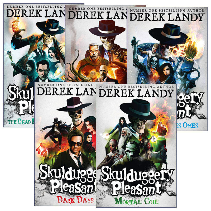 英文原版 Skulduggery Pleasant 怪侠S.P先生1-5册 儿童奇幻小说 德雷克·兰迪 骷髅侦探 英文版 进口英语原版书籍