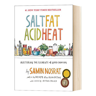 掌握好烹饪 精装 脂肪 热 英文版 英语书籍 盐 Heat 要素 酸 Fat Salt 英文原版 进口原版 Acid