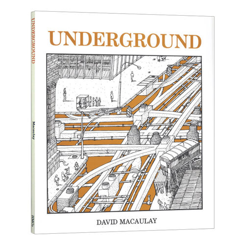 英文原版 Underground 地下世界 David Macaulay 凯迪克奖获奖作者 STEM 科普绘本图画故事书儿童全英语书