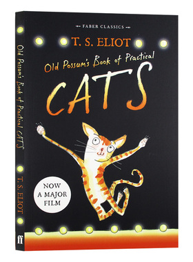 老负鼠的猫经 英文原版 Old Possum's Book of Practical Cats 擅长装扮的老猫经 艾略特 俏皮诗集 百老汇音乐剧猫的原著 英文版书
