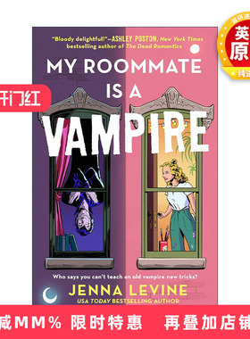 英文原版 My Roommate Is a Vampire 我的室友是吸血鬼 浪漫喜剧小说 Jenna Levine 英文版 进口英语原版书籍