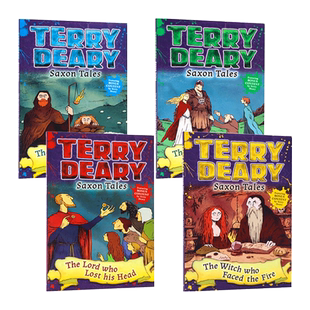 英文原版 Terry Deary's Historical Talesy Saxon Tales 撒克逊人的故事4册 儿童章节桥梁小说 英文版 进口原版书籍