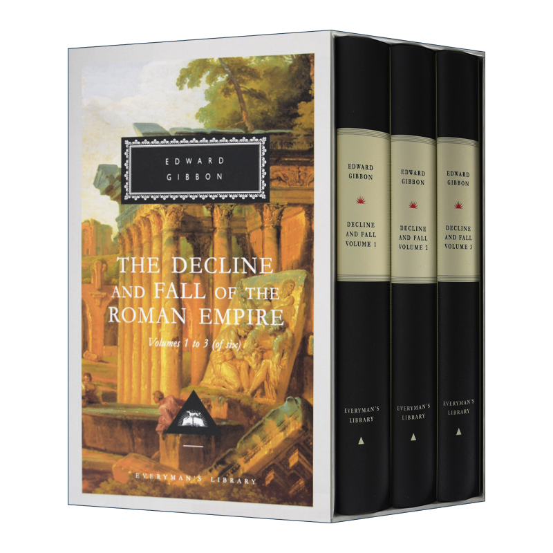 罗马帝国衰亡史 1-3 英文原版 Decline And Fall Of The Roman Empire Vol. 1-3 爱德华·吉本 Everyman 精装收藏版 进口原版书籍