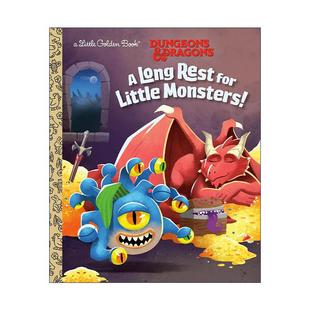 Monsters 小怪兽们 Dungeons Little Rest 长眠 龙与地下城 兰登书屋精装 Golden for Book Long 英文原版 Dragons