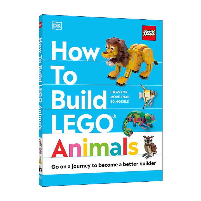 英文原版 How to Build LEGO? Animals 如何搭建乐高动物 精装 英文版 进口英语原版书籍