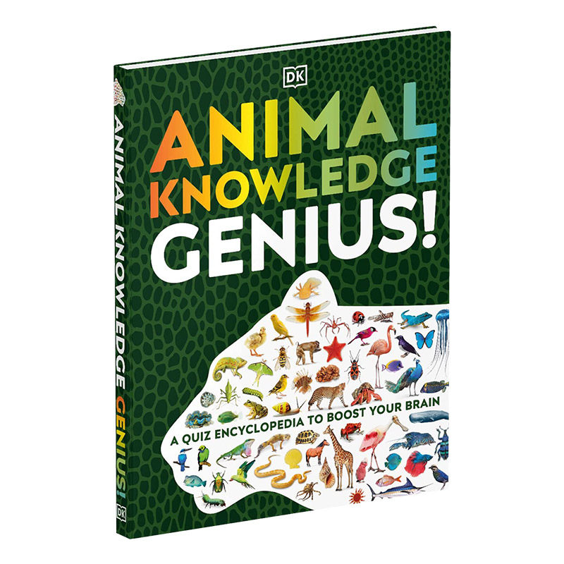 英文原版 精装 Animal Knowledge Genius! 动物知识百科 儿童科普读物 英文版 进口英语原版书籍