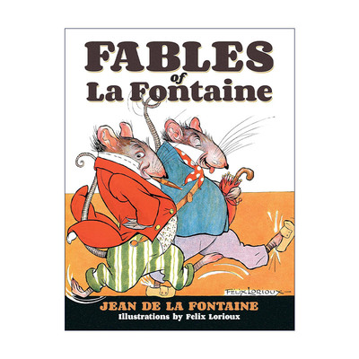 原版 Fables of La Fontaine 拉封丹寓言 英法双语插图版 进口原版书籍