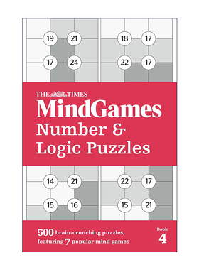 英文原版 The Times MindGames Number & Logic Puzzles Book 4 泰晤士报 头脑游戏系列数字与逻辑谜题书 英文版 进口英语原版书籍