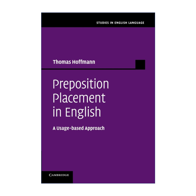 英文原版 Preposition Placement in English 英语介词置位 剑桥英语语言研究系列 英文版 进口英语原版书籍