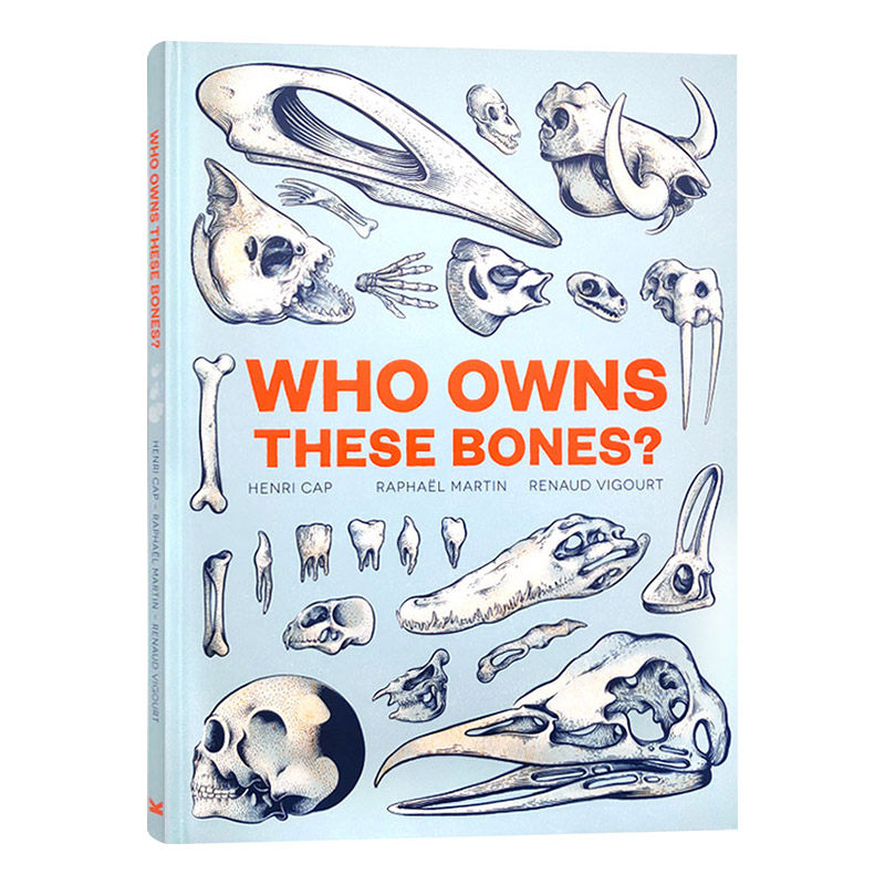 英文原版 Who Owns These Bones谁的骨头 生动幽默的骨骼游戏书大开本翻翻书儿童科普启蒙儿童书籍