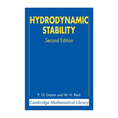 英文原版 Hydrodynamic Stability 流体稳定性 剑桥数学图书馆系列 英文版 进口英语原版书籍