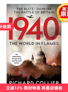 英文原版 1940 The World In Flames 一九四零 战火纷飞的世界 历史读物 Richard Collier 英文版 进口英语原版书籍