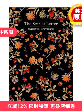 英文原版 The Scarlet Letter 红字 霍桑 浮雕封面高颜值装帧设计 精装 Chiltern Classic 英文版 进口英语原版书籍
