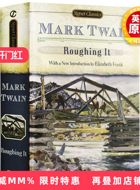 正版 艰苦岁月 Roughing It 英文原版  苦行记 英文版小说 马克吐温世界名著 进口英语文学书籍