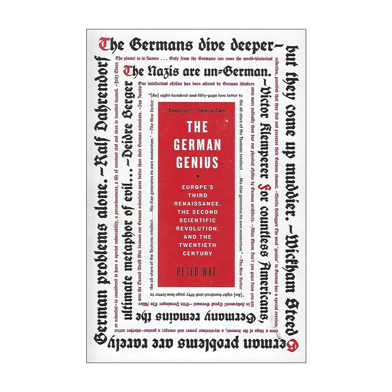 英文原版 The German Genius 德国天才 德意志的命运大转折第三次文艺复兴 英文版 进口英语原版书籍