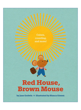 英文原版 Red House Tree House Little Bitty Brown Mouse 红房子 树房子和棕色小老鼠 儿童绘本 纸板书 Blanca Gómez 进口书籍