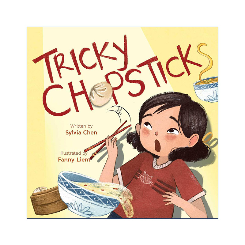 英文原版 Tricky Chopsticks棘手的筷子精装图画书中华文化英文版进口英语原版书籍
