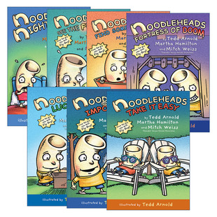 英文原版 Noodlehead 傻瓜面条头小子7册 爆笑漫画 儿童课外读物 和谐幽默全彩漫画故事书 英文版 进口英语原版书籍