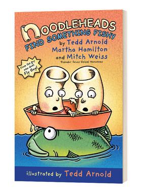 英文原版 Noodleheads Something Fishy 傻瓜面条头小子3 面条头钓鱼记 全彩漫画 英文版 进口英语原版书籍儿童全英语书