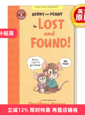 英文原版 Benny and Penny in Lost and Found 本尼和佩妮系列 失物招领 儿童英语漫画绘本 第2级 Geoffrey Hayes 英文版 进口书籍