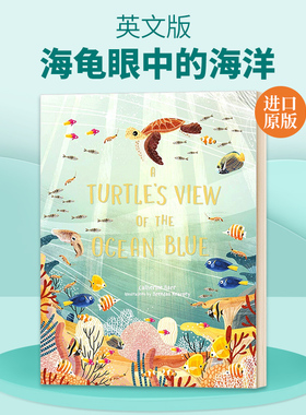 英文原版 A Turtle's View of the Ocean Blue 海龟眼中的海洋 英文版