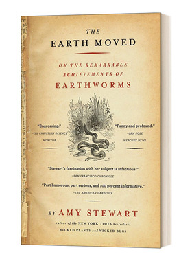 英文原版 The Earth Moved 了不起的地下工作者 蚯蚓的故事 趣味自然史 英文版 进口英语原版书籍