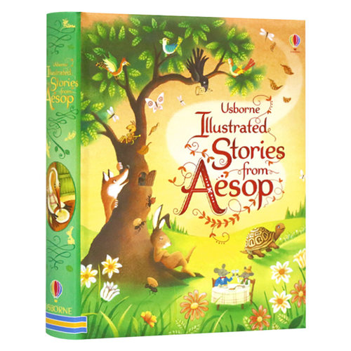 伊索寓言插图故事合集 英文原版 Usborne Illustrated Stories from Aesop 35个小故事尤斯伯恩 精装全彩插画版 英语课外阅读