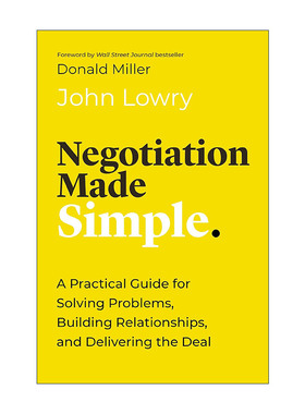 英文原版 Negotiation Made Simple 让谈判变得简单 解决问题 建立关系和达成协议的实用指南 精装 英文版 进口英语原版书籍