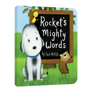 Board Hills Rocket Book Oversized Mighty 英文版 Tad 洛奇 进口英语原版 儿童绘本 Words 超大纸板书 英文原版 书籍 豪言壮语