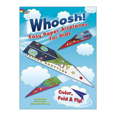 英文原版 Whoosh Easy Paper Airplanes for Kids 简易纸飞机制作 折纸 儿童益智游戏活动书 英文版 进口英语原版书籍