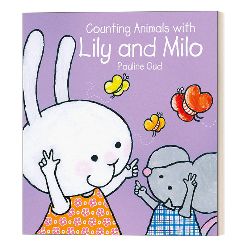 英文原版 Counting animals with Lily and Milo 莉莉和米洛一起数动物 儿童精装绘本 Lily and Milo 6 英文版 进口英语原版书籍