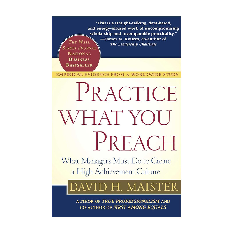 英文原版 Practice What You Preach 企业文化获利报告 哈佛商学院教授David H. Maister英文版 进口英语原版书籍