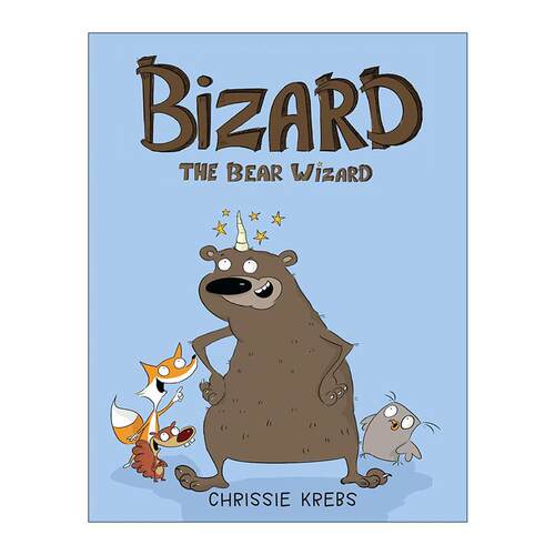 英文原版 Bizard the Bear Wizard 熊巫师比扎德 儿童全彩搞笑漫画 Chrissie Krebs 英文版 进口英语原版书籍