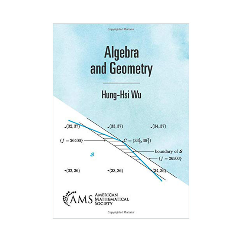 英文原版 Algebra and Geometry 代数与几何 伍鸿熙 英文版 进口英语原版书籍