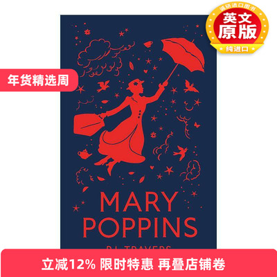 英文原版 Mary Poppins 玛丽·波平斯 随风而来的玛丽阿姨 90周年精装特别版 英文版 进口英语原版书籍