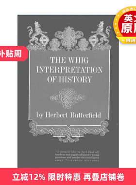 英文原版 The Whig Interpretation of History 历史的辉格解释 赫伯特·巴特菲尔德 英文版 进口英语原版书籍