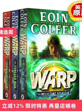 英文原版 W.A.R.P系列3册 Reluctant Assassin/Forever Man/Hangman's Revolution 奇幻冒险小说 阿特米斯作者 Eoin Colfer 英文版