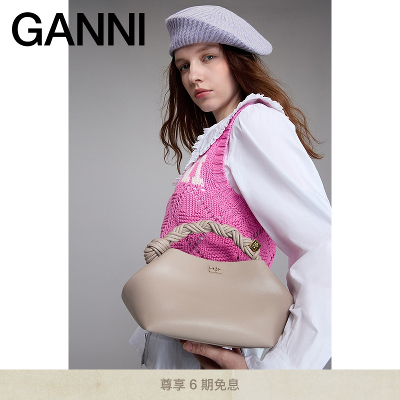 春夏新品六边形手拿包GANNI金属