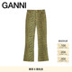 休闲裤 GANNI女装 复古豹纹微喇牛仔裤 J1771327
