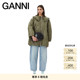 GANNI女装 橄榄绿娃娃领绗缝夹克外套 W0348861