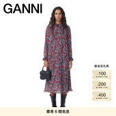 连衣裙 GANNI女装 碎花荷叶边迷笛长袖 F9158472
