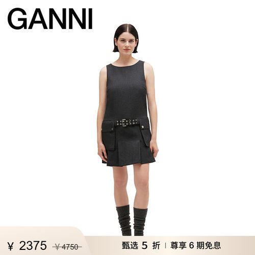 【甄选折扣】GANNI女装 时尚优雅气质背心裙连衣裙 A1030115252