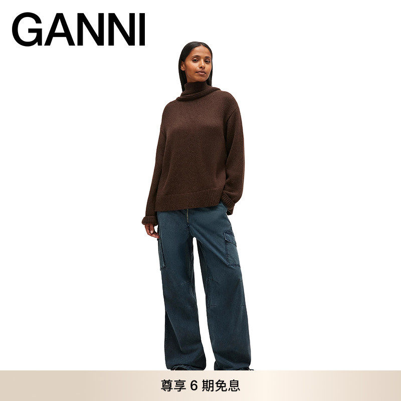 GANNI女装 经典款法式优雅高领针织打底毛衣K2611869